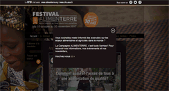 Desktop Screenshot of festival-alimenterre.org