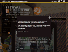 Tablet Screenshot of festival-alimenterre.org